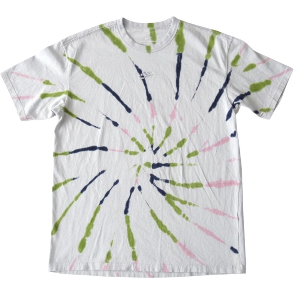 Nike TShirt Men Loose Fit Center Swoosh Street Retro Tie Dye Max90 Sz M (MT947)